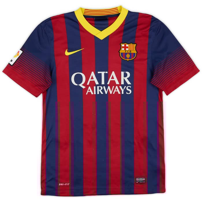2013-14 Barcelona Home Shirt Messi #10 - 5/10 - (S)