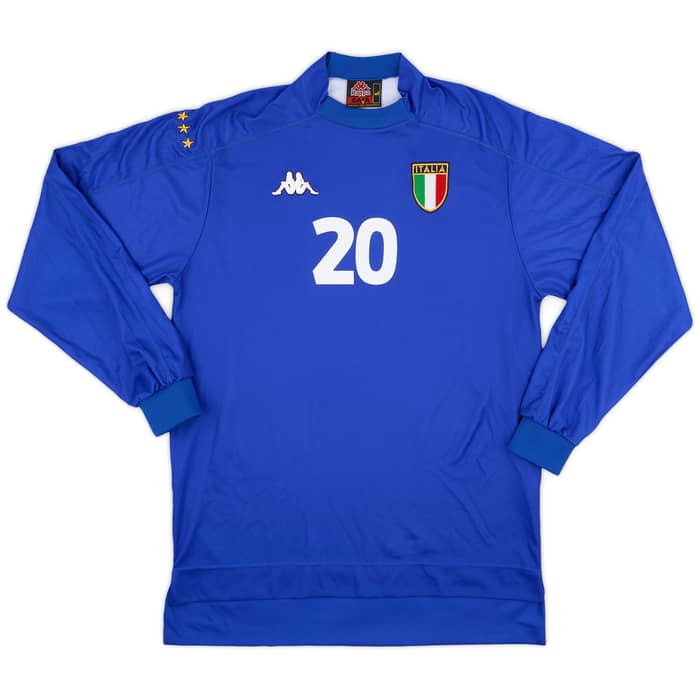 1998-99 Italy Home L/S Shirt Totti #20 - 9/10 - (L)