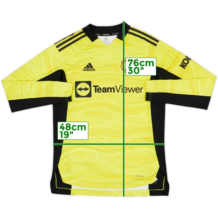 2021-22 Manchester United GK Shirt De Gea #1 - 10/10 - (XL.Boys)