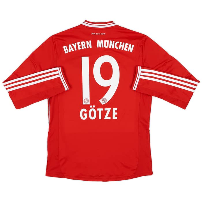2013-14 Bayern Munich Home L/S Shirt Gotze #19 - 6/10 - (M)