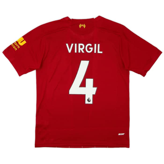 2019-20 Liverpool Home Shirt Virgil #4 - 8/10 - (S)