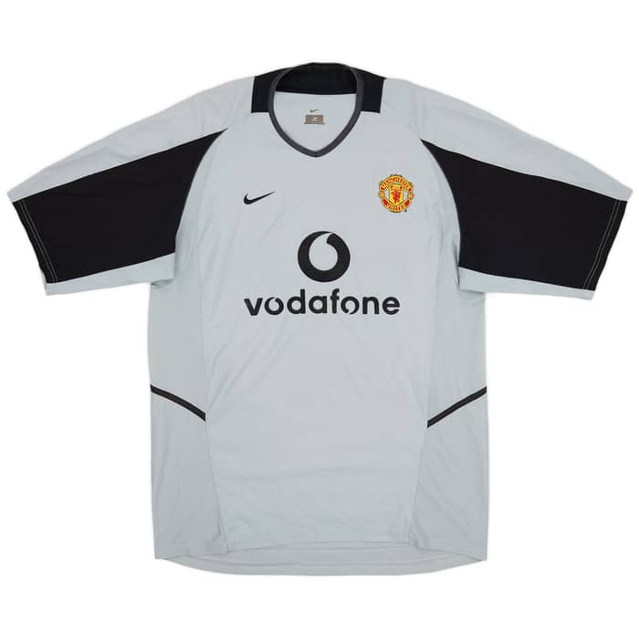 2002-04 Manchester United GK S/S Shirt Barthez #1 - 8/10 - (L)