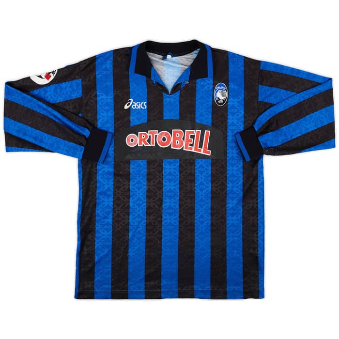 1995-96 Atalanta Match Issue Home L/S Shirt #14