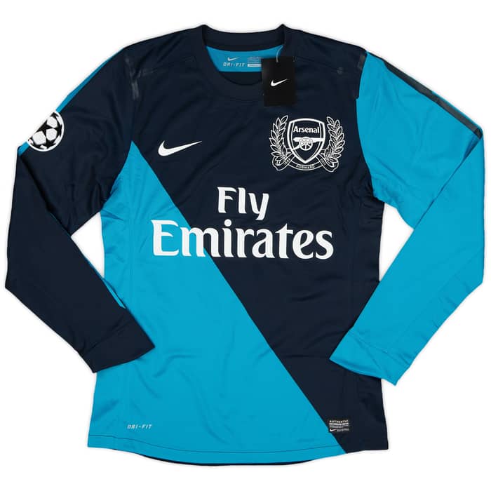 2011-12 Arsenal Player Issue Away L/S Shirt Henry #12 (M)