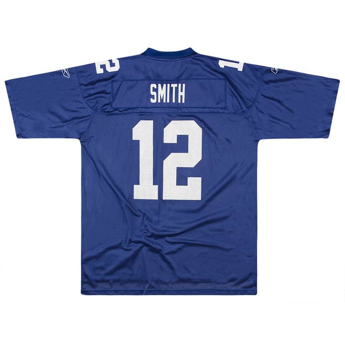 2008 New York Giants Smith #12 Reebok On Field Jersey (Home) L