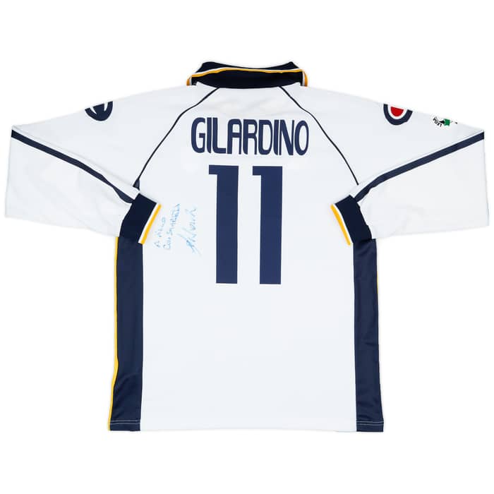 2003-04 Parma Signed Home L/S Shirt Gilardino #11 - 8/10 - (XL)