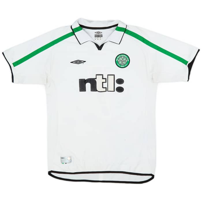 2001-02 Celtic Away Shirt Larsson #7 - 6/10 - (L)