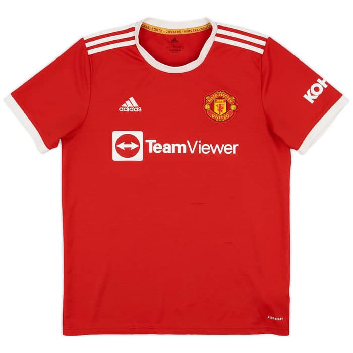2021-22 Manchester United Home Shirt Pogba #6 - 6/10 - (L)