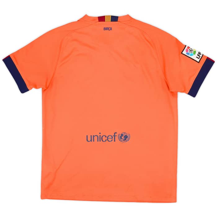 2014-15 Barcelona Away Shirt - 6/10 - (XL.Boys)