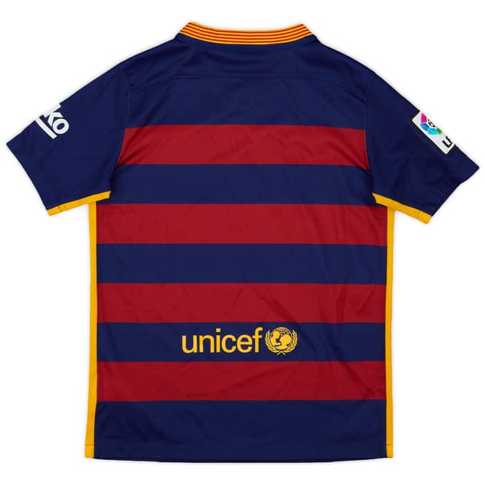 2015-16 Barcelona Home Shirt - 9/10 - (M.Boys)