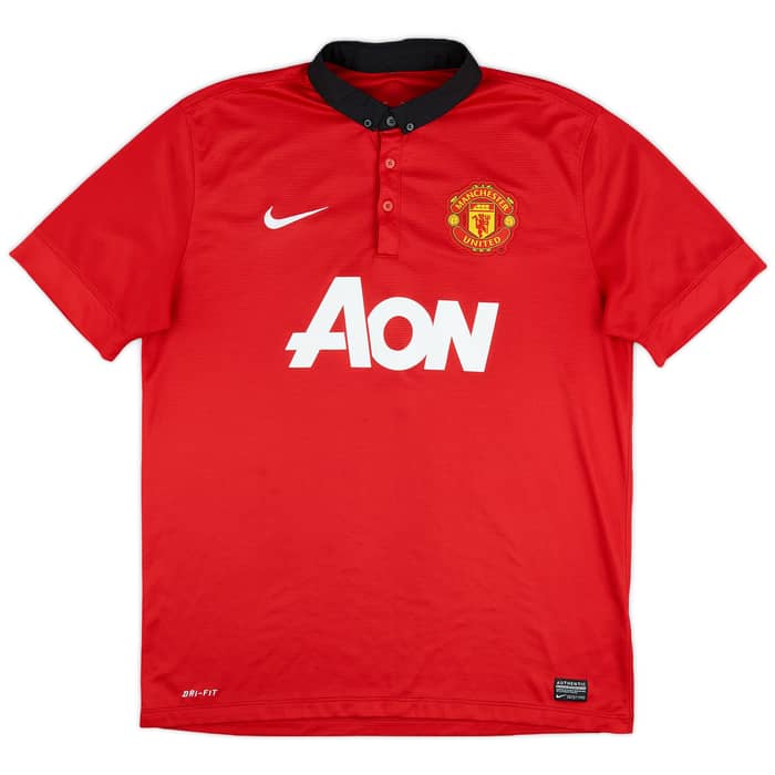 2013-14 Manchester United Home Shirt Mata #8 - 8/10 - (L)