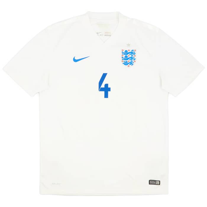 2014-15 England Home Shirt Gerrard #4 - 6/10 - (L)