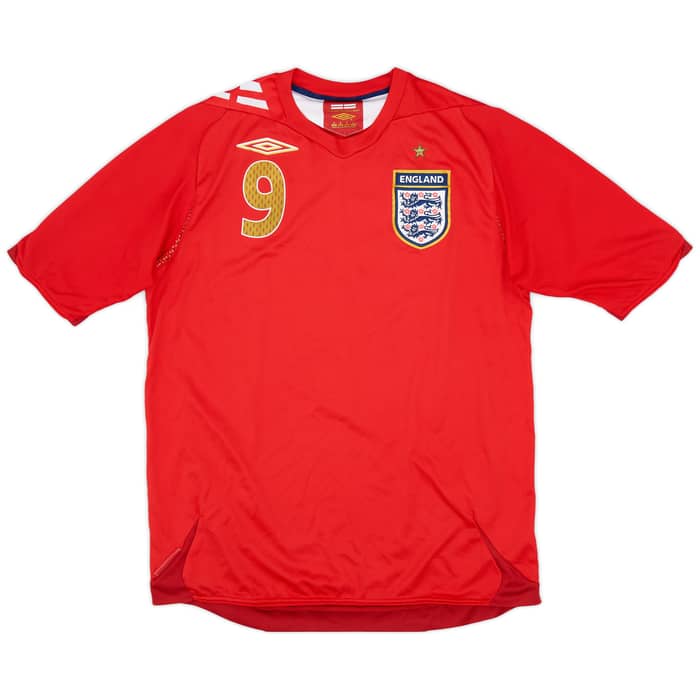 2006-08 England Away Shirt Rooney #9 - 8/10 - (M)