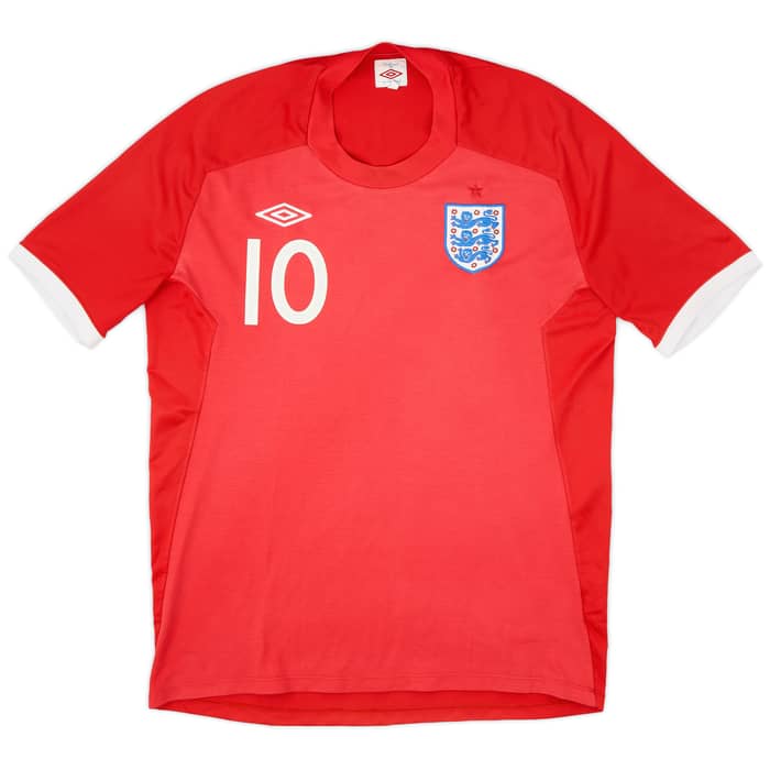 2010-11 England Away Shirt Rooney #10 - 6/10 - (L)