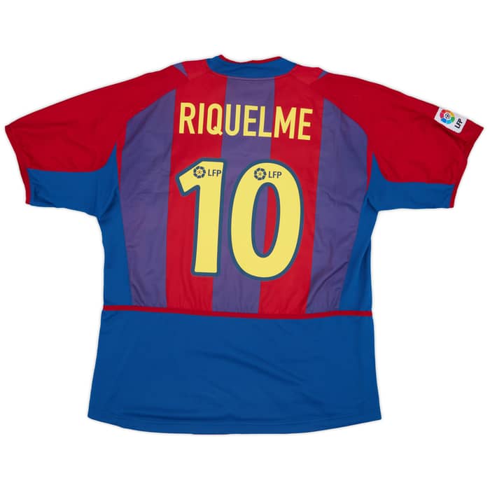 2002-03 Barcelona Home Shirt Riquelme #10 - 6/10 - (L)