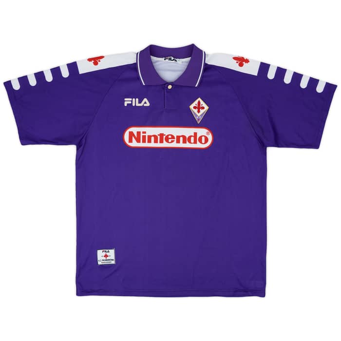 1998-99 Fiorentina Home Shirt Batistuta #9 - 9/10 - (XL)