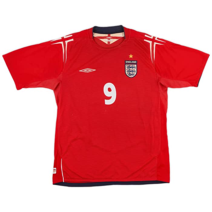 2004-06 England Away Shirt Rooney #9 - 7/10 - (L)