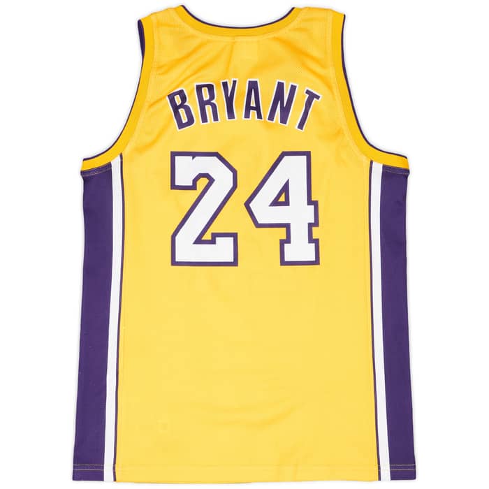 2006-10 LA Lakers Bryant #24 Champion Home Jersey - 8/10 - (M)