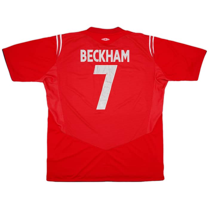 2004-06 England Away Shirt Beckham #7 - 5/10 - (XL)