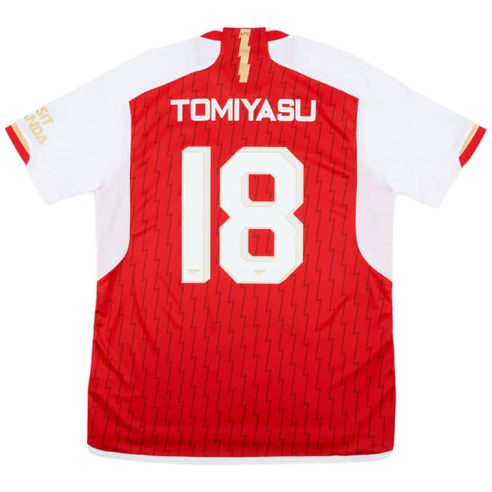 2023-24 Arsenal Home Shirt Tomiyasu #18