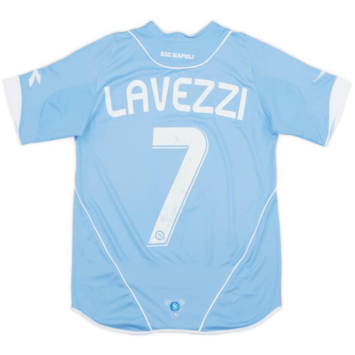 2007-08 Napoli Home Shirt Lavezzi #7 - 5/10 - (XS)