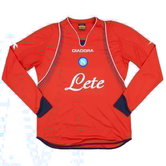 2007-08 Napoli Away L/S Shirt - 9/10 - (L)