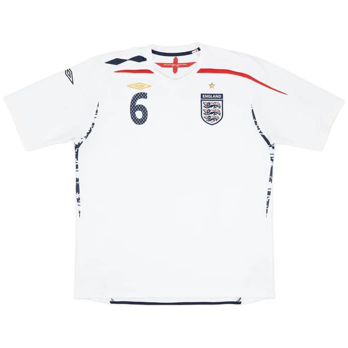 2007-09 England Home Shirt Terry #6