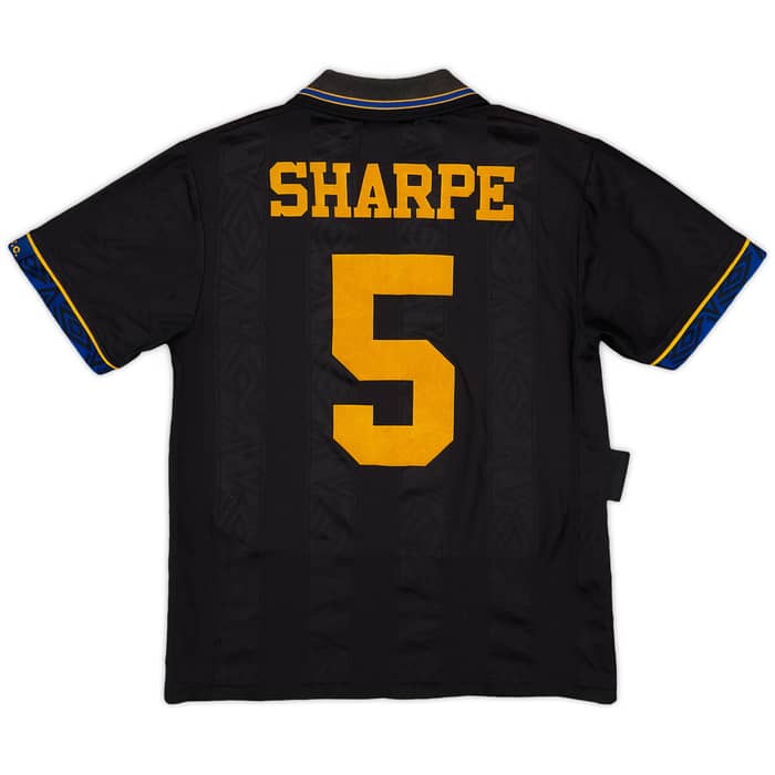 1993-95 Manchester United Away Shirt Sharpe #5 - 6/10 - (L.Boys)