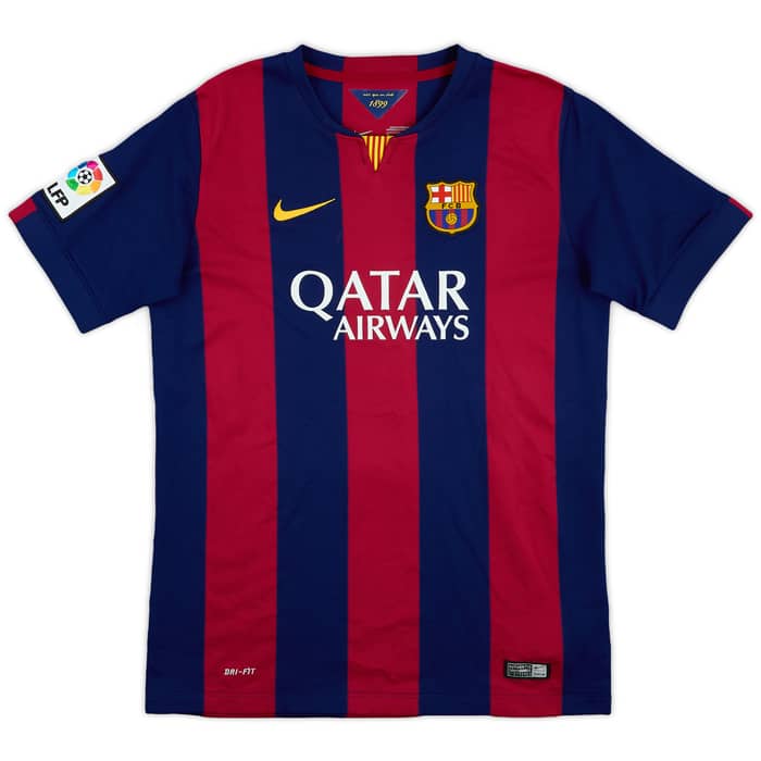 2014-15 Barcelona Home Shirt - 9/10 - (XL.Boys)