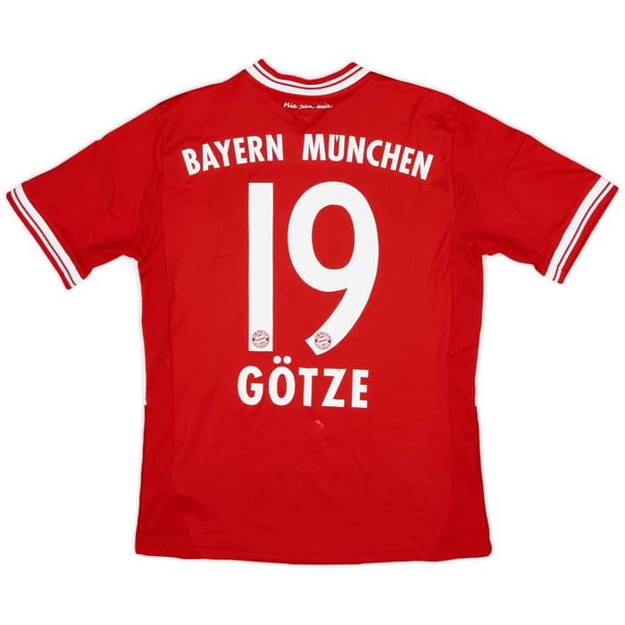 2013-14 Bayern Munich Home Shirt Gotze #19 - 6/10 - (L.Boys)
