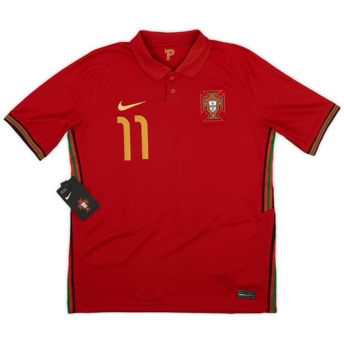 2020-21 Portugal Home Shirt B.Fernandes #11 (XL.Boys)