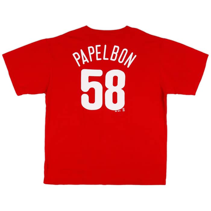 2012 Philadelphia Phillies Papelbon #58 Majestic Tee - 7/10 - (XL)