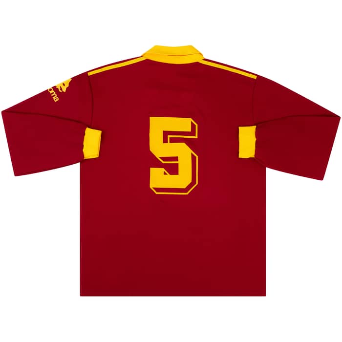 1991-92 Roma Home L/S Shirt #5 - 8/10 - (L)