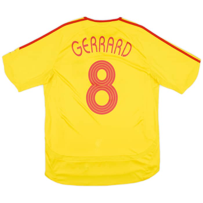 2006-07 Liverpool Away Shirt Gerrard #8 - 6/10 - (M)