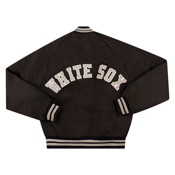 1990s Chicago White Sox Chalk Line Satin Varsity Jacket S