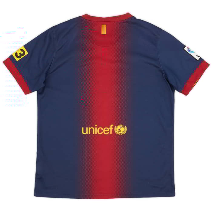 2012-13 Barcelona Home Shirt - 7/10 - (XL.Boys)