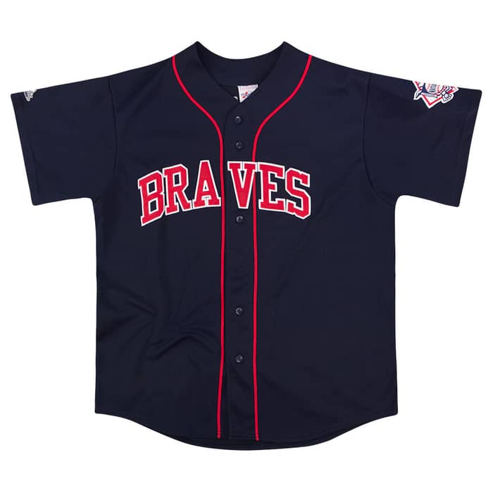 2000-07 Atlanta Braves A. Jones #25 Majestic Jersey (Alternate) XL