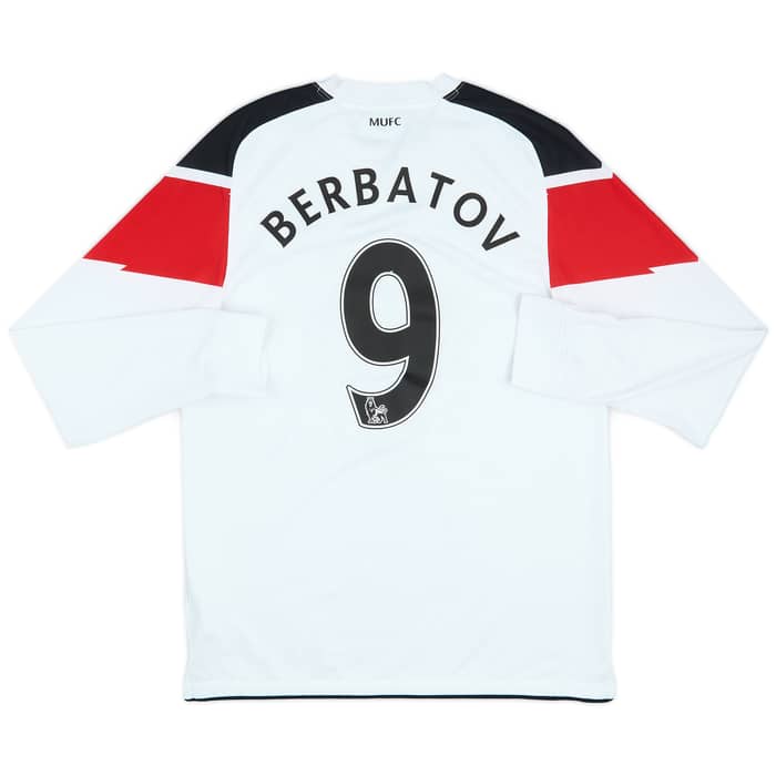 2010-12 Manchester United Away L/S Shirt Berbatov #9 - 7/10 - (M)
