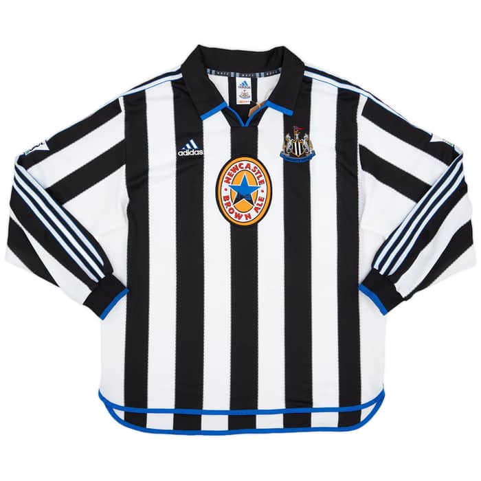 1999-00 Newcastle Match Issue Home Shirt Robinson #28
