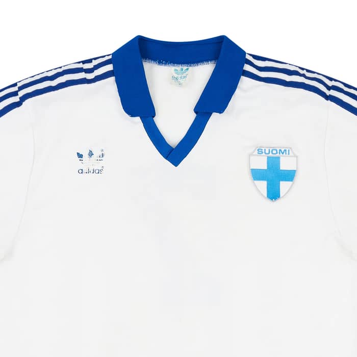1985-90 Finland Match Issue Home Shirt #7
