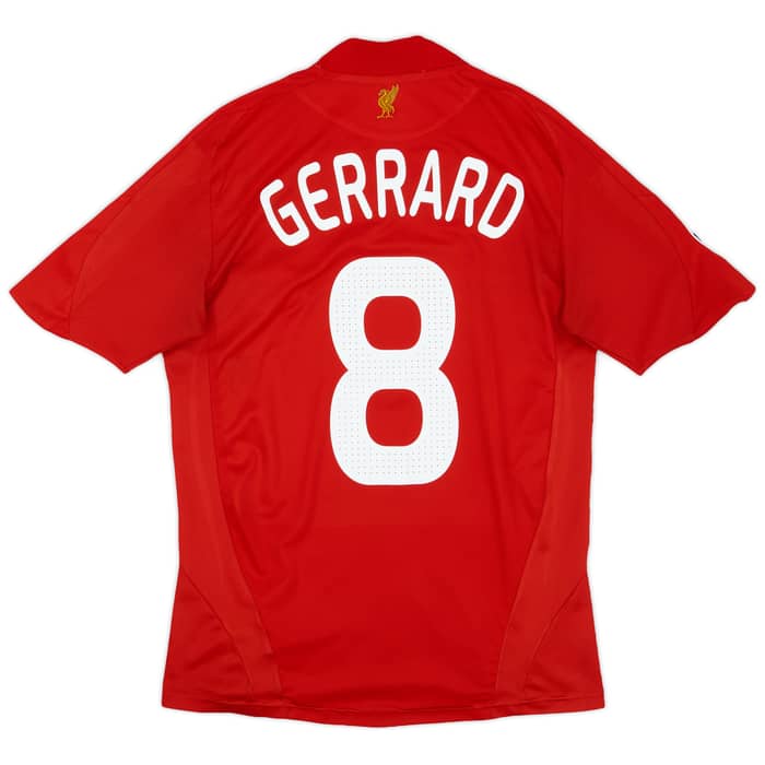 2008-10 Liverpool Home Shirt Gerrard #8 - 6/10 - (S)