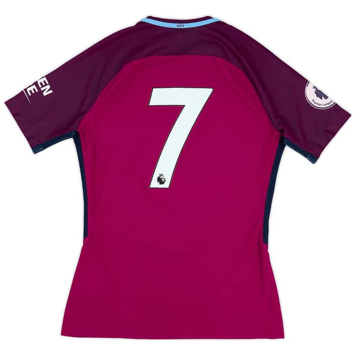 2017-18 Manchester City Match Issue Away Shirt #7
