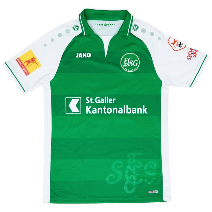 2018-19 St Gallen Match Issue Home Shirt Manneh #19