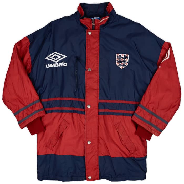 1995-97 England Umbro Padded Bench Coat - 8/10 - (M)