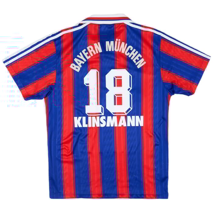 1995-97 Bayern Munich Home Shirt Klinsmann #18 - 5/10 - (S)