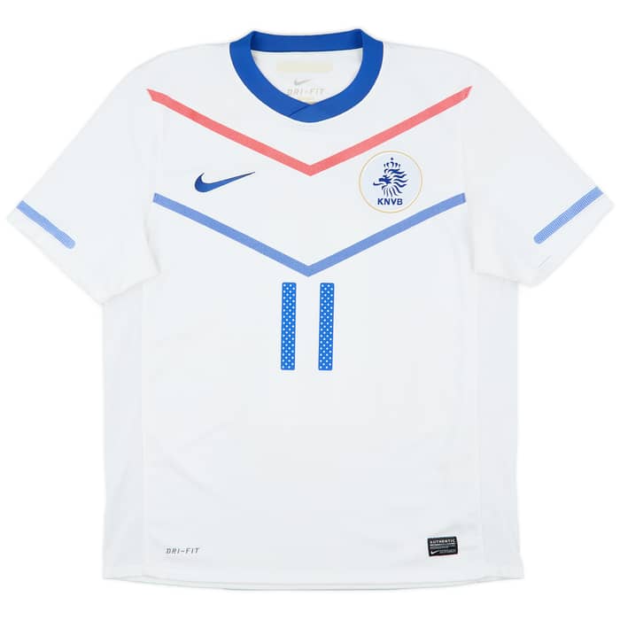 2010-11 Netherlands Away Shirt Robben #11 - 6/10 - (M)