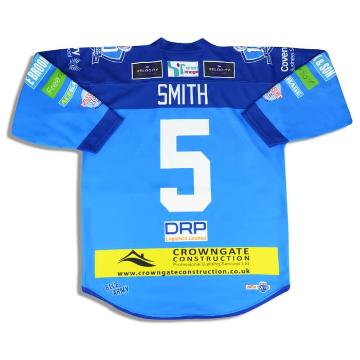 2014-15 Coventry Blaze Smith #5 Rhino Grand Slam Anniversary Jersey (Home) 3XL