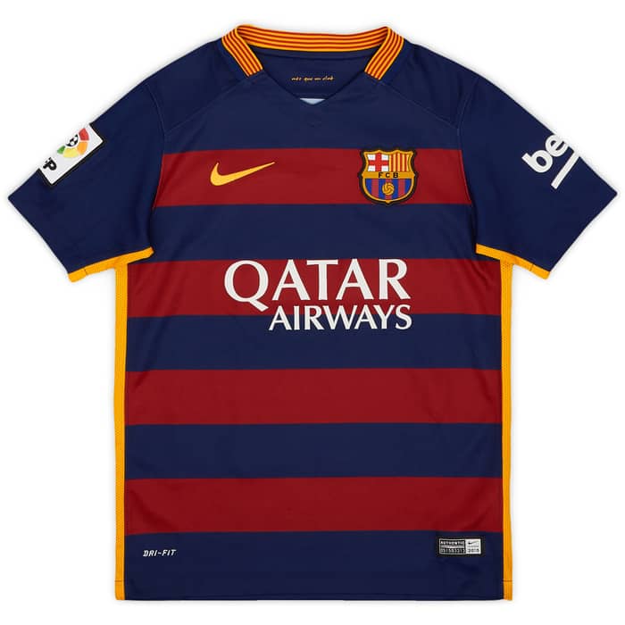 2015-16 Barcelona Home Shirt - 8/10 - (S.Boys)