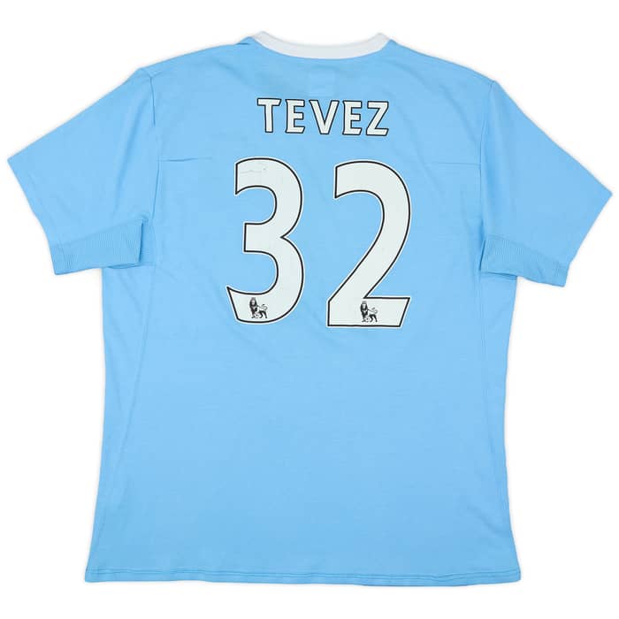 2009-10 Manchester City Home Shirt Tevez #32 - 5/10 - (L)