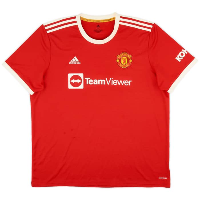 2021-22 Manchester United Home Shirt Sancho #25 - 9/10 - (XXL)